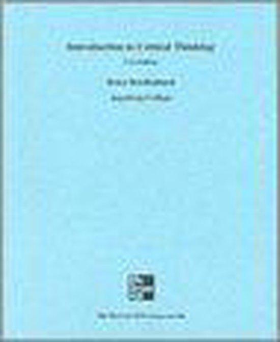 An Introduction To Critical Thinking - Reichenbach, Boeken, Godsdienst en Theologie, Verzenden