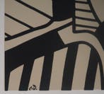 Jean Dubuffet (1901-1985) - Art brut : Homme coloré parmi