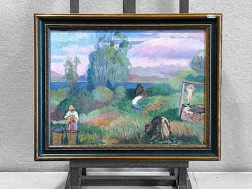 Charles Camoin (1879-1965), After - Lavandières, Antiek en Kunst, Kunst | Schilderijen | Klassiek