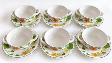 Villeroy & Boch - 6 Bols, 6 Soucoupes , luxe - Tafelservies