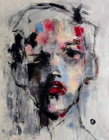 Arvydas Gaiciunas (Retne) - Cao N-8 (XL) — Contemporary, Antiek en Kunst, Kunst | Schilderijen | Modern