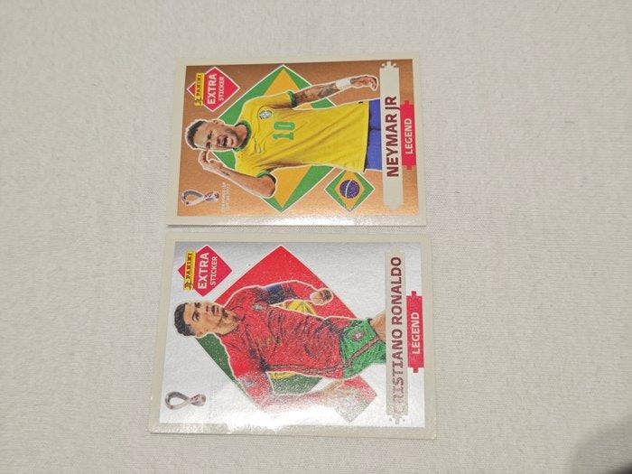 2022 Panini World Cup Cristiano Ronaldo, Neymar Jr. Extra, Verzamelen, Stickers