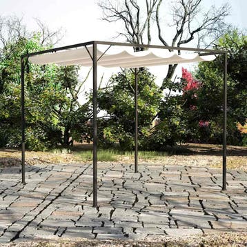 vidaXL Tuinpaviljoen met inschuifbaar dak, Verzenden