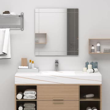 vidaXL Wandspiegel 100x60 cm glas, Huis en Inrichting, Verzenden, Nieuw