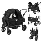 2dekans | Coast 2-in-1 Opvouwbare Tweelingwagen Zwart – 104, Ophalen of Verzenden, Nieuw