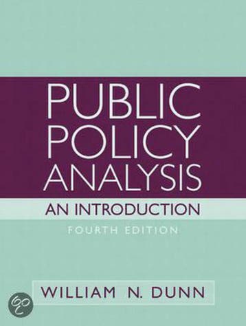 Public Policy Analysis 9780136155546 William N. Dunn, Verzenden, William N. Dunn