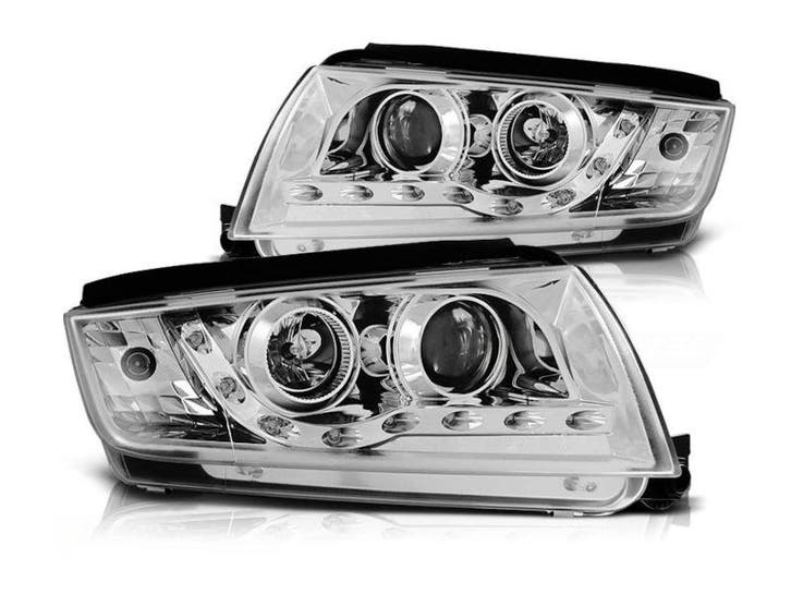 Daylight Chrome koplampen geschikt voor Skoda Fabia 1, Autos : Pièces & Accessoires, Éclairage, Envoi