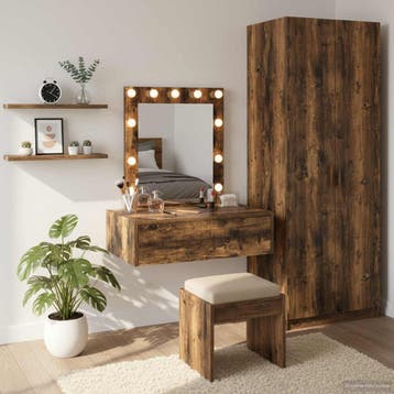 vidaXL Kaptafel Bruin 60 x 40 x 70 cm Bewerkt hout, Verzenden