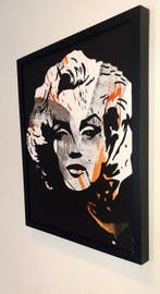 Liesens - Marylin Monroe (Handpainted on canvas met lijst)