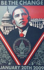 Shepard Fairey (OBEY) (1970) - Giant - Be The Change -