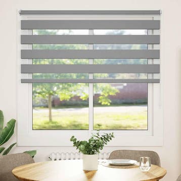 vidaXL Zebra rolgordijn 140,9 x 175 cm stofbreedte 136,7 cm, Maison & Meubles, Ameublement | Rideaux & Stores à lamelles, Verzenden