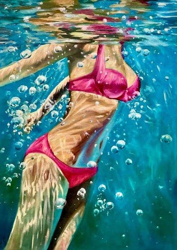 Ernest M. 70 x 100 cm - Díptico de la Inmersión Profunda