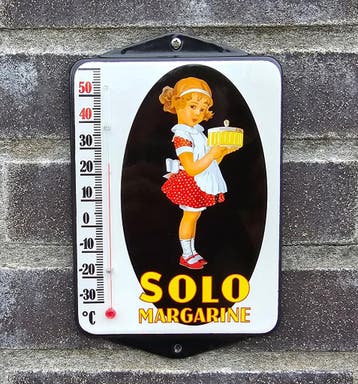 SOLO emaille thermometer, Verzenden