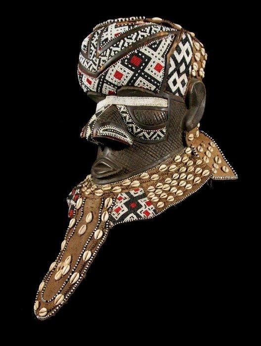 Helmmasker - Bwoom - Kuba - DR Congo, Antiek en Kunst, Kunst | Niet-Westerse kunst