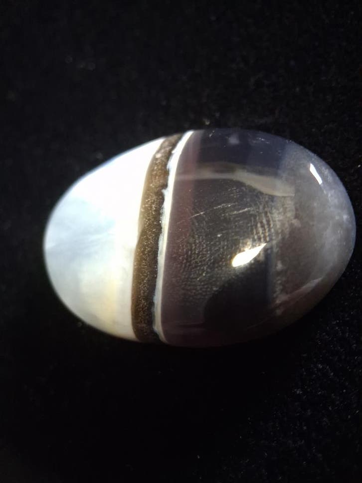 Natural Owyhee Blue Opal Cabochon - 43.669 ct - oval - strip, Bijoux, Sacs & Beauté, Accessoires Autre, Envoi