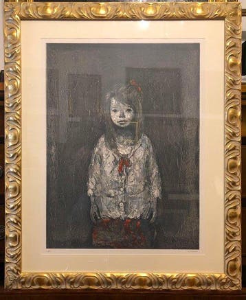 Xavier Bueno (1915-1979) - Bambina in posa, Antiek en Kunst