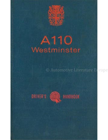 1969 AUSTIN A 110 WESTMINSTER INSTRUCTIEBOEKJE ENGELS
