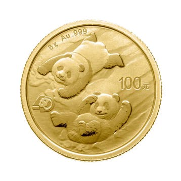 8 gram gouden munt Panda 2022