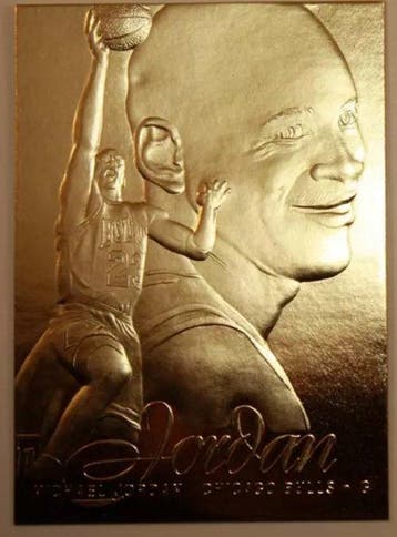 1996/97 Fleer 23KT Gold Michael Jordan Flair Showcase - WCG