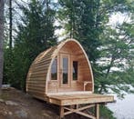 Pod Sauna | Canadese buitensauna | Red Cedar Knotty Premium, Sport en Fitness, Sauna, Ophalen of Verzenden, Nieuw, Fins of Traditioneel