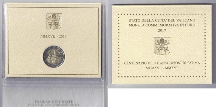 2 € commémorative Vatican Vatikan 2 Euro 2017 Fatima, Postzegels en Munten, Munten | Europa | Euromunten, België, Verzenden