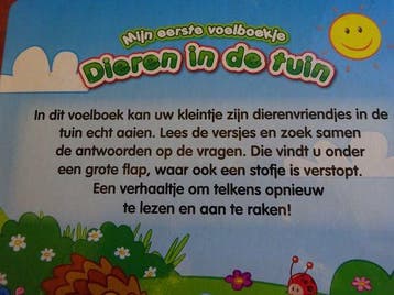 Mijn eerste voelboekje - Dieren uit de tuin 9789461512789, Boeken, Verzenden, Gelezen, Yo-Yo Books