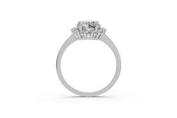 Ring - 14 karaat Witgoud - 2.43ct. tw. Diamant (Lab-grown) -, Nieuw