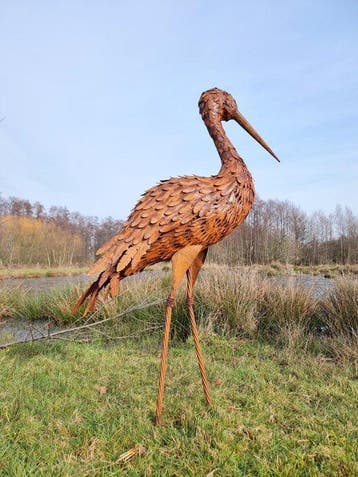 sculptuur, Heron / Crane bird - 110 cm - IJzer