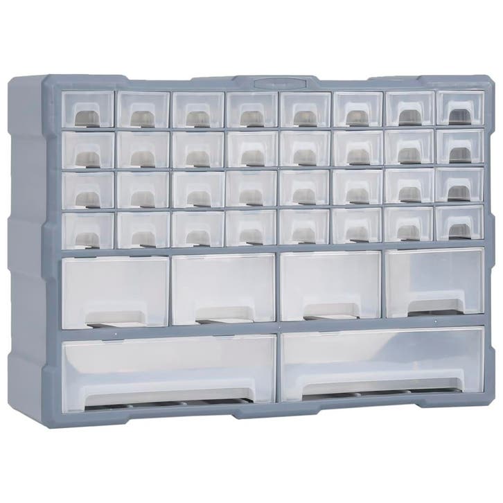 vidaXL Organiser met 38 lades 52x16x37,5 cm, Doe-het-zelf en Bouw, Gereedschapskisten, Nieuw, Verzenden