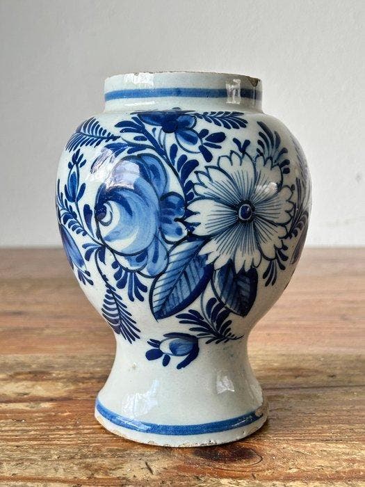 Vase - Faïence - Faïence bleue de Delft, Antiek en Kunst, Antiek | Glaswerk en Kristal