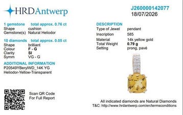 2-delige sieradenset - 14 karaat Geel goud - 1.78ct. tw.