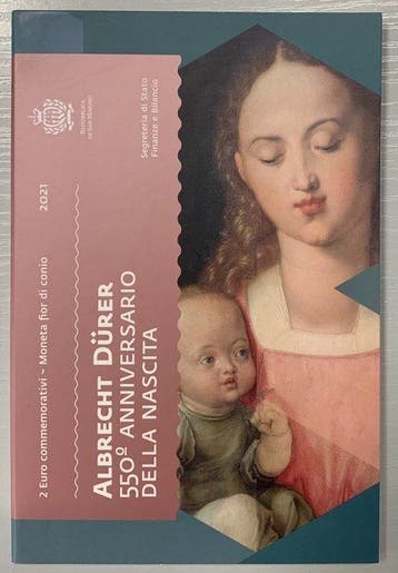 San Marino. 2 Euro 2021 Albrecht Durer (Zonder