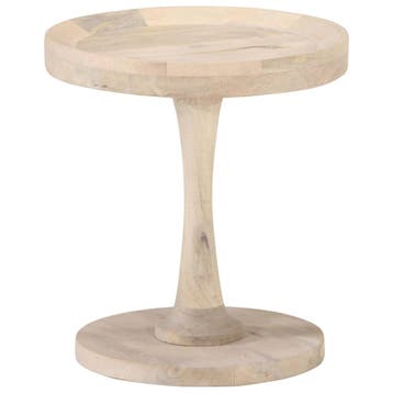 vidaXL Bijzettafel Ø40x45 cm massief mangohout, Huis en Inrichting, Tafels | Bijzettafels, Verzenden, Nieuw