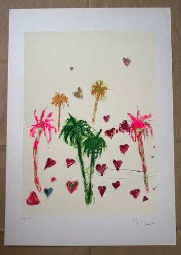 Mario Schifano (1934-1998) - Palme e cuori