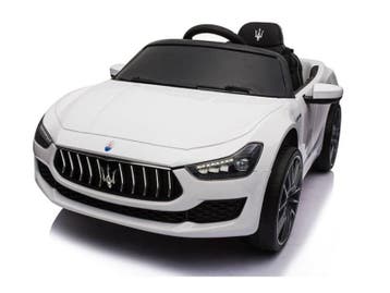 Maserati Ghibli, 12v elektrische kinderauto, rubberen banden, Ophalen of Verzenden, Nieuw