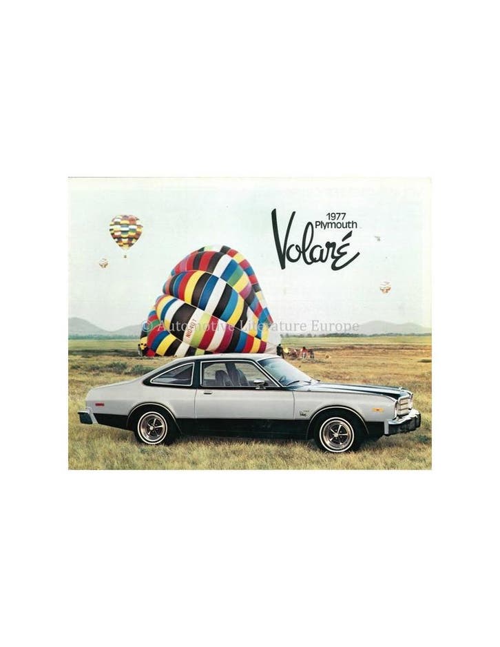1977 PLYMOUTH VOLARÉ BROCHURE ENGELS, Boeken, Auto's | Folders en Tijdschriften, Ophalen of Verzenden