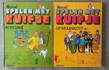 Kuifje - 4 Spelboeken en maskers - Spelen met Kuifje en