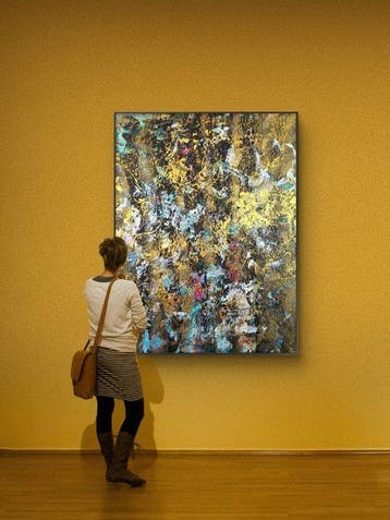 Jana Noldin - Larghe Abstract Enea, Antiek en Kunst, Kunst | Schilderijen | Modern
