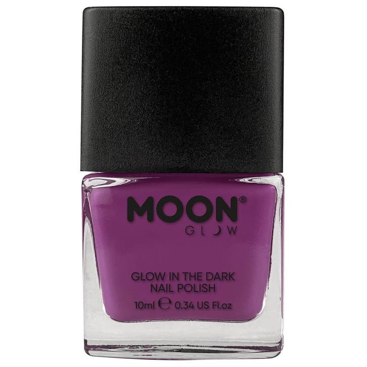 Moon Glow Glow in the Dark Nail Polish Purple 14ml, Hobby en Vrije tijd, Feestartikelen, Nieuw, Verzenden