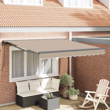 vidaXL Elektrische Zonneluifel 100% Polyester, Verzenden, Nieuw