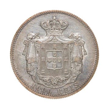 Portugal. D. Carlos I (1889-1908). 1000 Reis 1899 (Sans prix