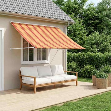 vidaXL Zonnescherm Multikleur 400 x 150 cm, Tuin en Terras, Zonneschermen, Verzenden, Nieuw
