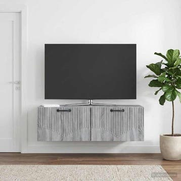 vidaXL Wandmontage TV-kast Grijs sonoma 98 x 31 x 30 cm, Verzenden