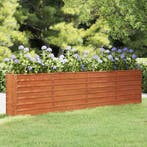 vidaXL Plantenbak verhoogd 320x40x77 cm cortenstaal roestig, Verzenden, Nieuw