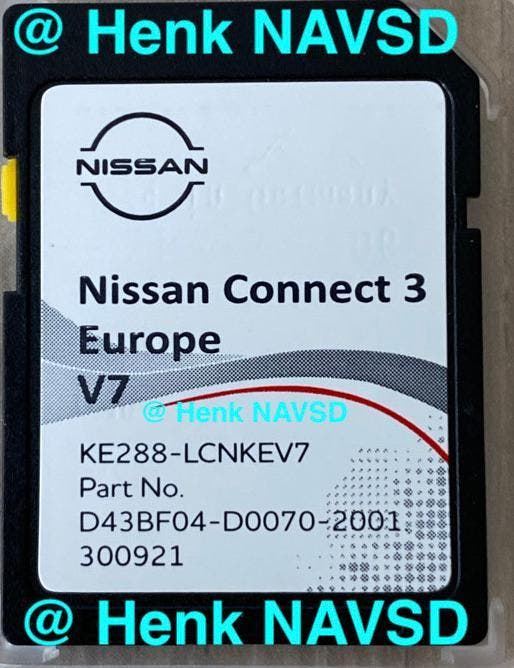 Nissan Connect 3 Navigatie Update V7 SD Kaart ORIGINEEL 2022, Computers en Software, Navigatiesoftware, Update, Nieuw, Verzenden