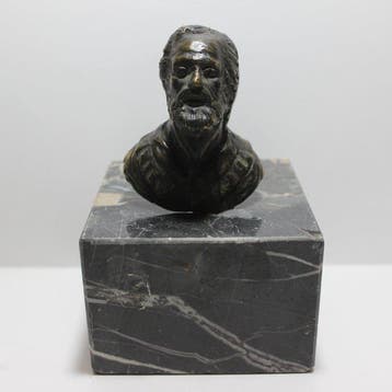 Stile Roccataglia - sculptuur, Maniglia con Busto di Uomo -, Antiek en Kunst