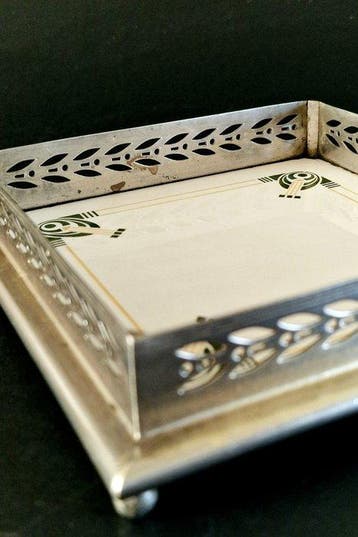 Gebrüder Mehner - Onderzetter - Metaal, Keramiek - Art Deco, Antiek en Kunst