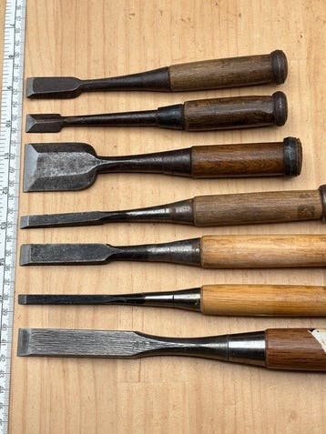 Ensemble de gouges japonais YC192 – Outils traditionnels de