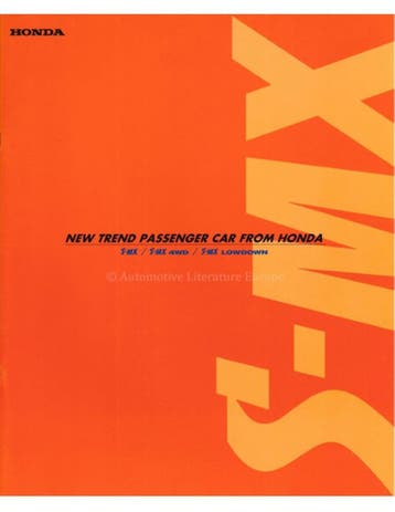 1996 HONDA S-MX BROCHURE JAPANS, Ophalen of Verzenden, Nieuw