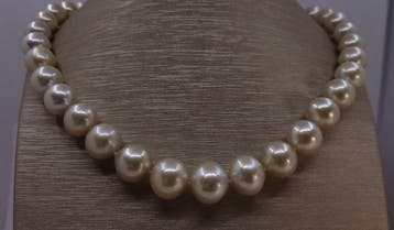 Sans prix de réserve - Collier Perles des mers du Sud dorées, Nieuw